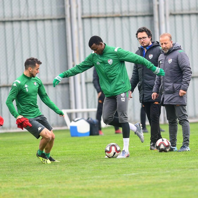 Shehu Abdullahi Spends Christmas Day In Training With Bursaspor Mates