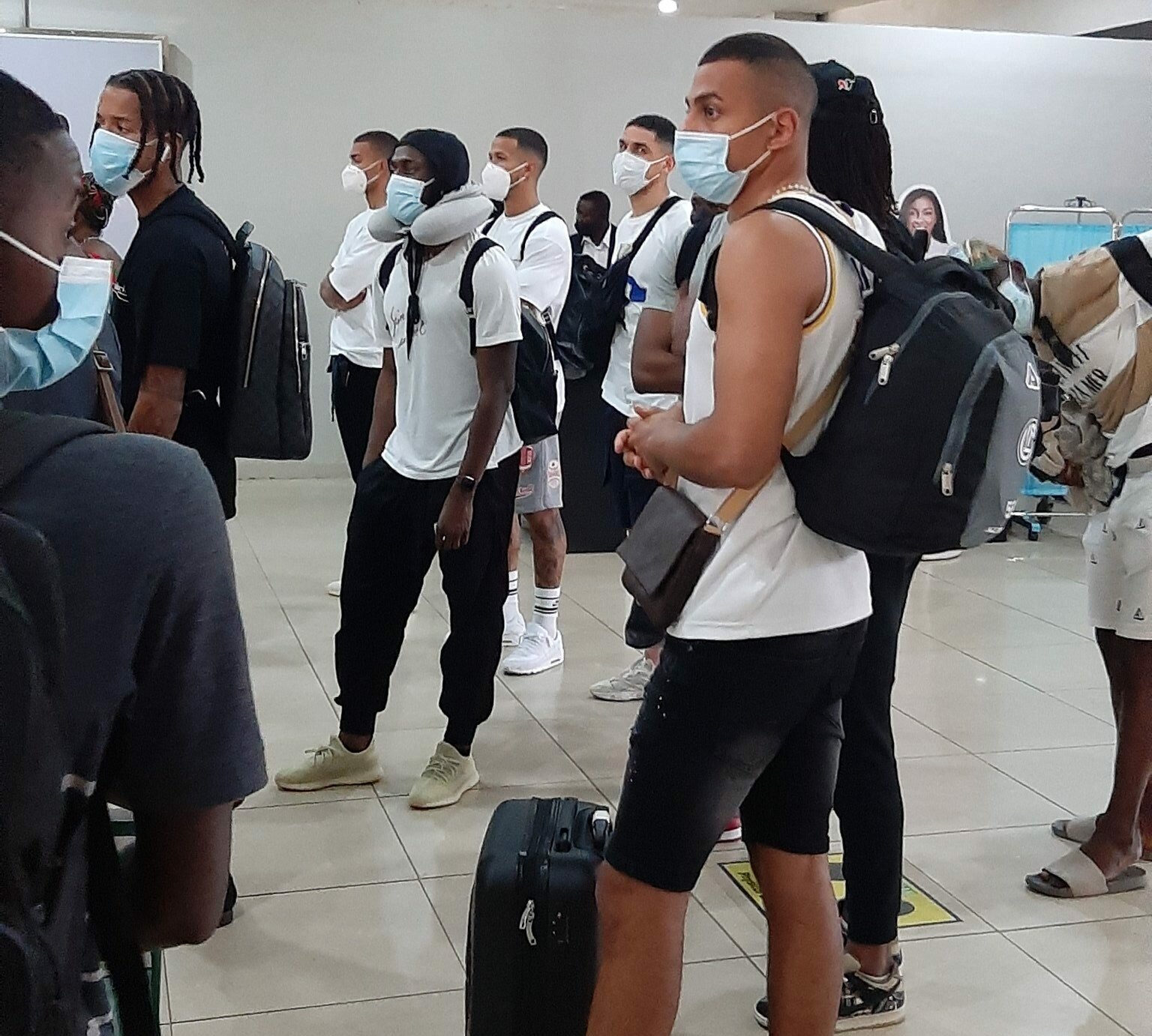 Super Eagles’ Players, Coaches, Staff Go Through COVID-19 Tests