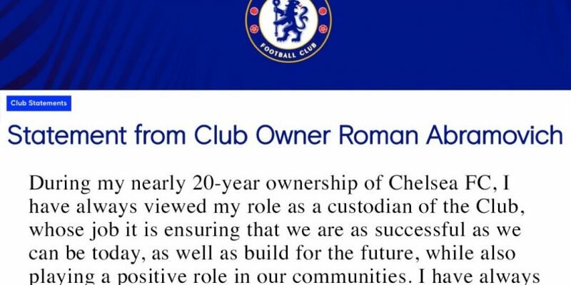 Chelsea Owner Roman Abrahamovic Steps Aside picture pic